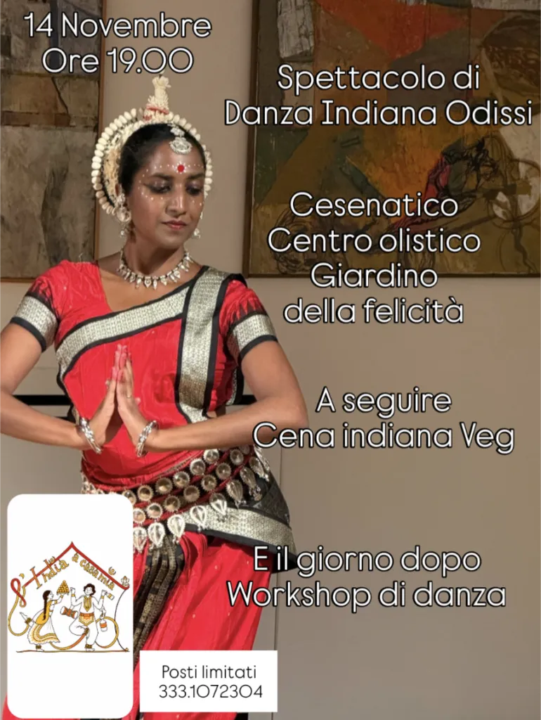 Spettacolo di Danza indiana Odissi e Cena Indiana